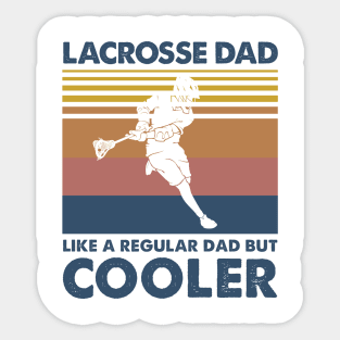 Lacrosse Dad Vintage Gift Father's Day Sticker